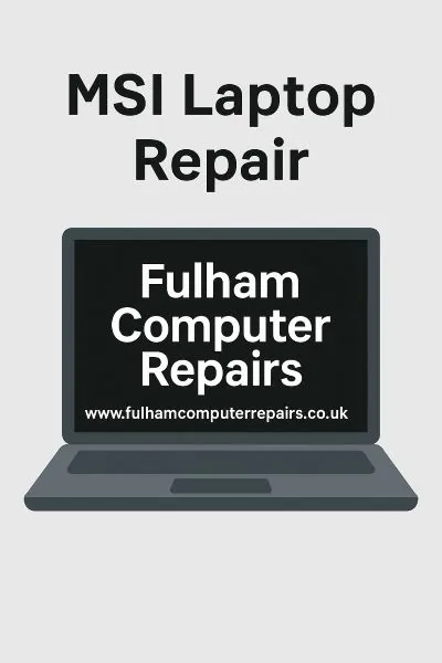MSI laptop repair at Fulham Computer Repairs